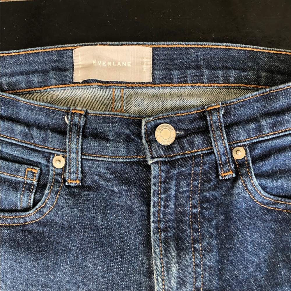 Everlane Jeans Women's Size 26 Mid Rise Skinny Blue Wash Ankle Cute